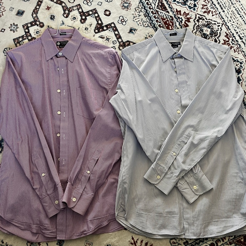 Men's Purple and Blue JCrew Shirts